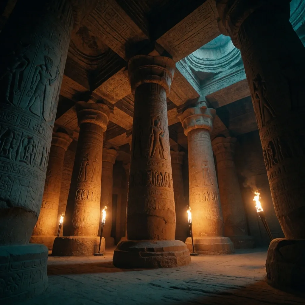 Hall of a Thousand Pillars inside the Gilded Labyrinth