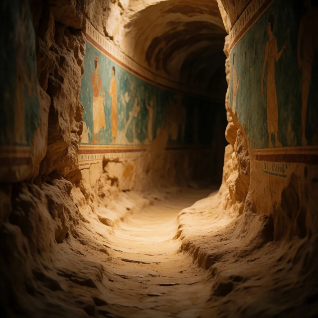 Ritual path corridor in the Gilded Labyrinth